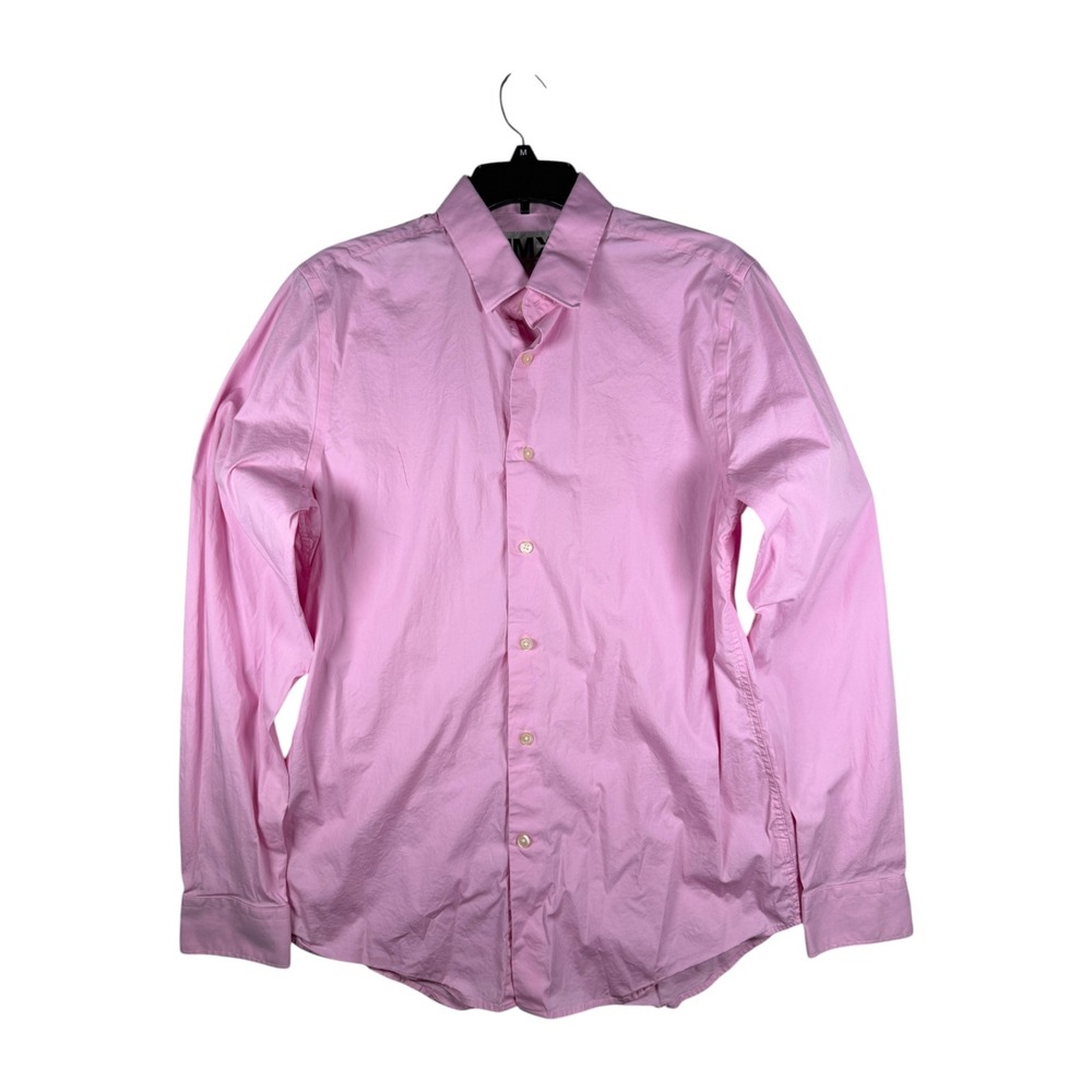 Express 1MX Mens Pink Long Sleeve Button Down‎ Dress Shirt Size M 15-15.5